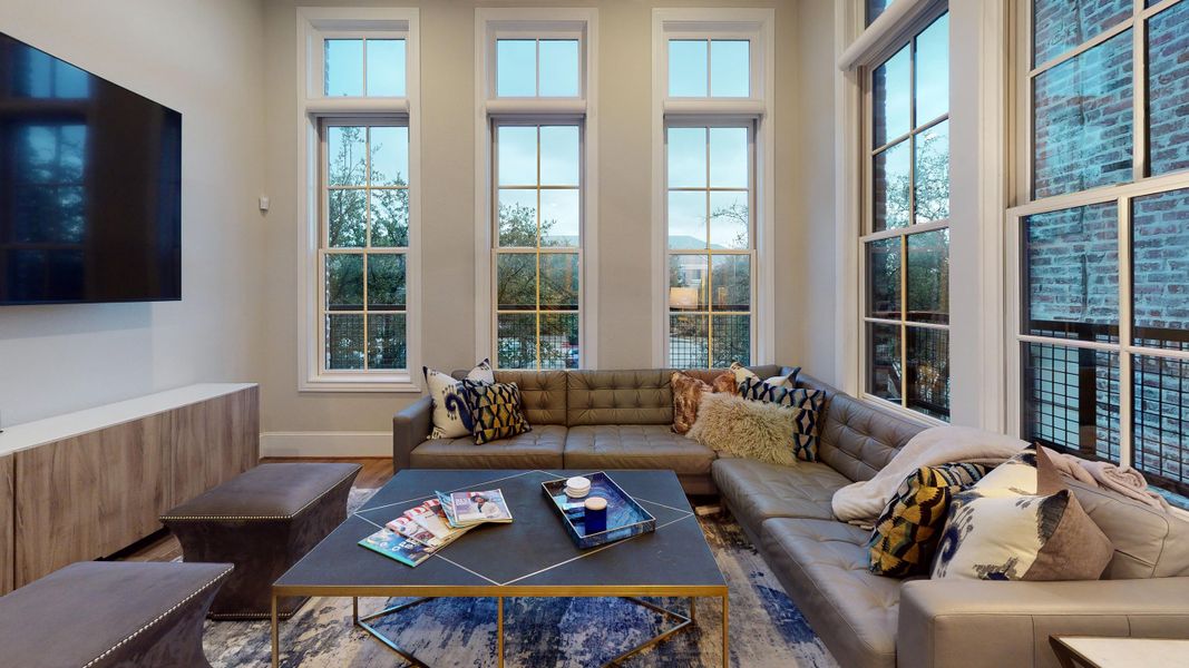 Furnished interior in a model home at Addison Grove in Addison (Image 6). Furnished interior in a model home at Addison Grove in Addison (Image 6).