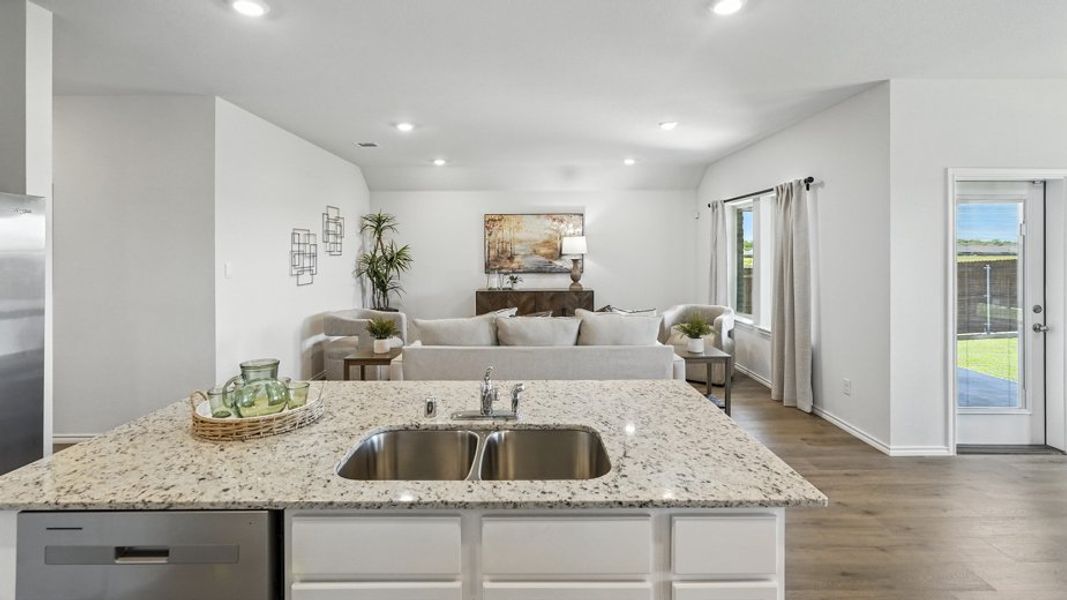 Furnished interior in a model home at Saddlebrook in Waxahachie (Image 13).