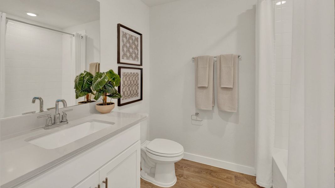 Furnished interior in a model home at Mayfair in New Braunfels (Image 34).
