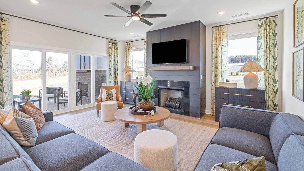 Furnished interior in a model home at McClure Farms in Columbia (Image 8). Furnished interior in a model home at McClure Farms in Columbia (Image 8).