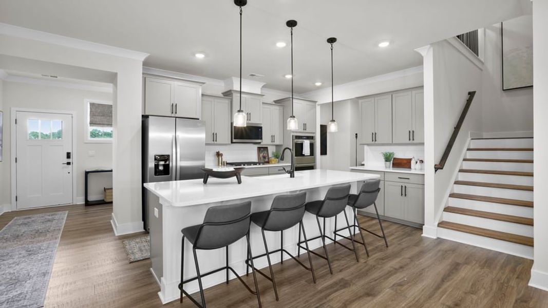 Furnished interior in a model home at Sycamore Cove in Woodruff (Image 45).