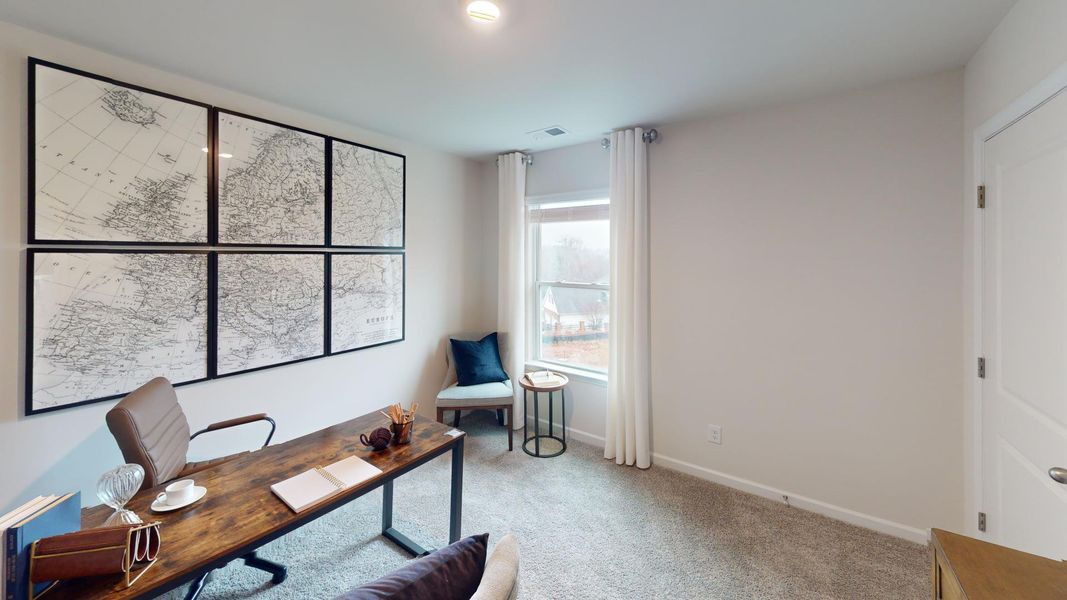 Furnished interior in a model home at Falls at Hickory in Hickory (Image 21). Furnished interior in a model home at Falls at Hickory in Hickory (Image 21).