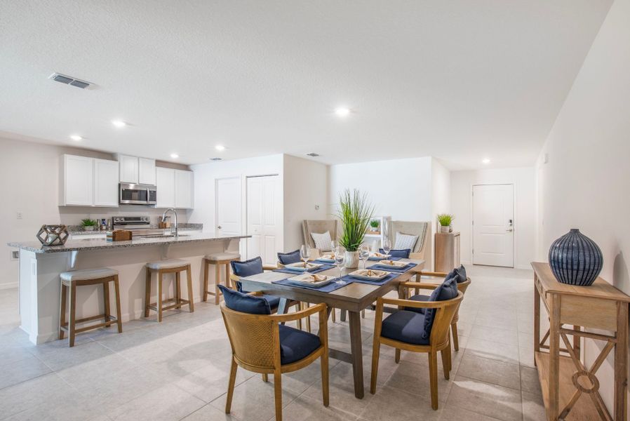 Furnished interior in a model home at Palm Bay Signature in Palm Bay (Image 3).