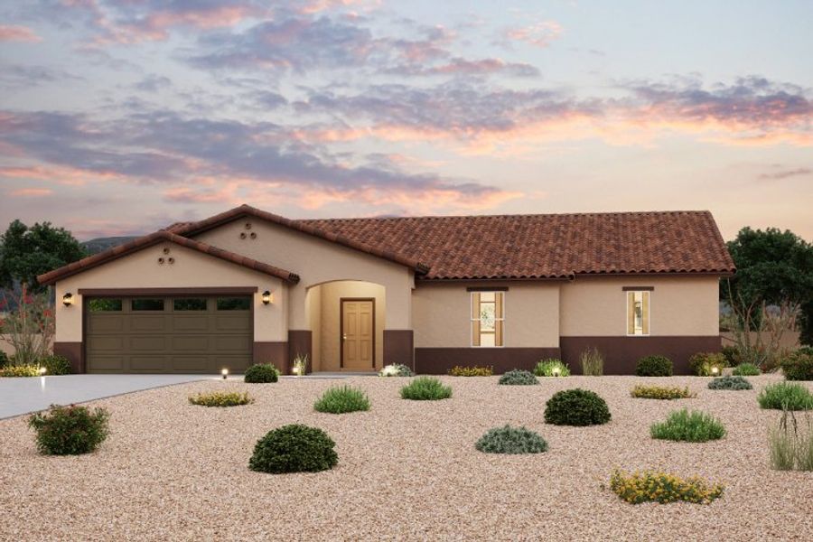 salerno model of a new construction home in casa grande arizona
