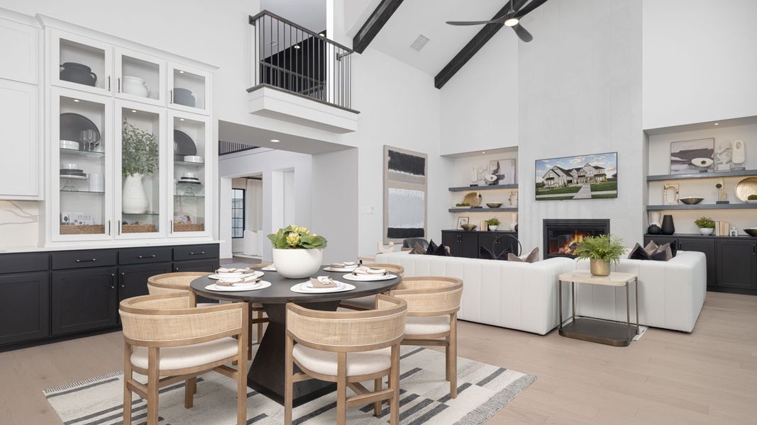 Furnished interior in a model home at Terraces 72' in Rockwall (Image 8).