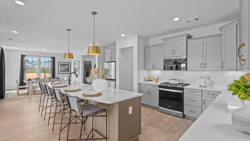 Furnished interior in a model home at Woodland Summit in Simpsonville (Image 34).