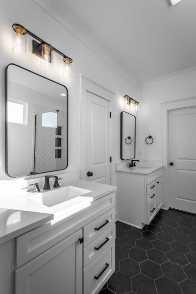 Furnished interior in a model home at Creekside in Cleveland (Image 32).