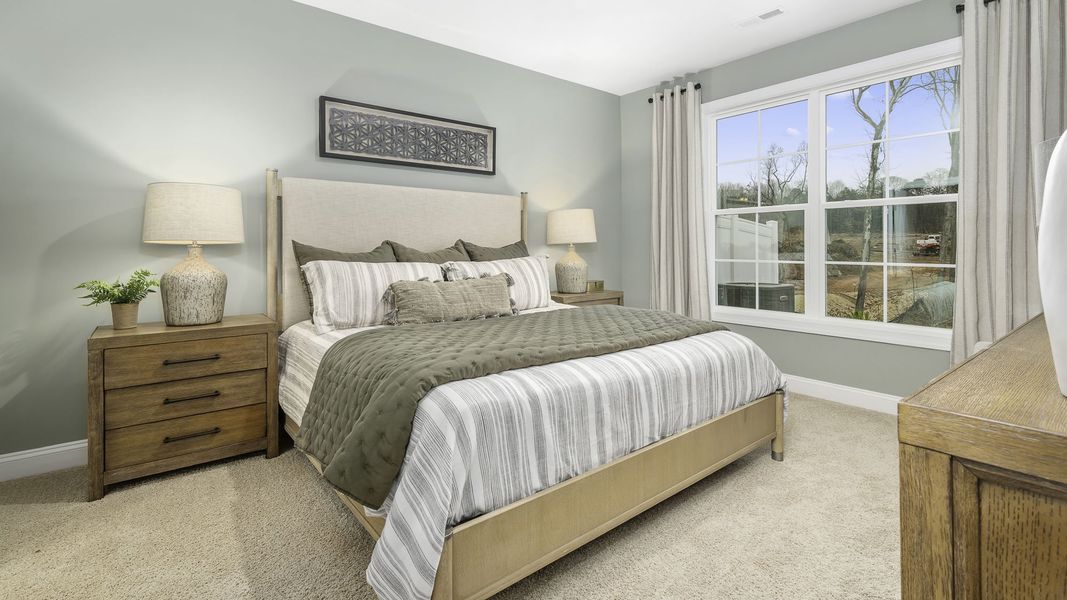 Furnished interior in a model home at Lybrook Village in Bermuda Run (Image 17).
