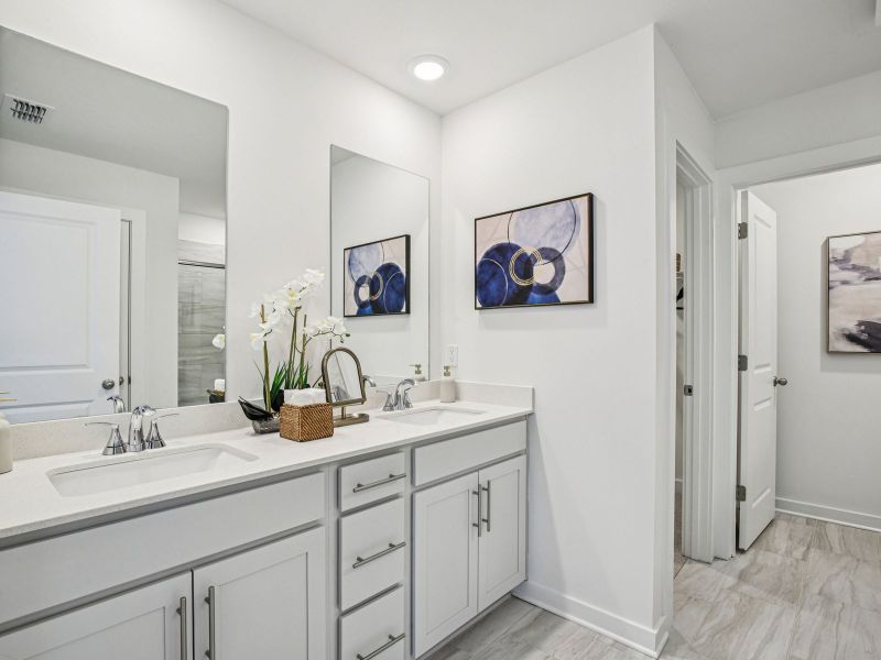 Furnished interior in a model home at Avery Farms - Ridge Series in Murfreesboro (Image 11).