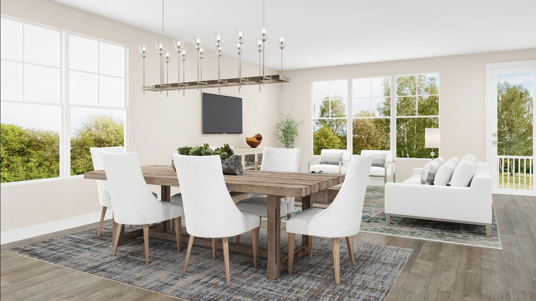 Open-concept floor plans are ideal for entertaining Open-concept floor plans are ideal for entertaining