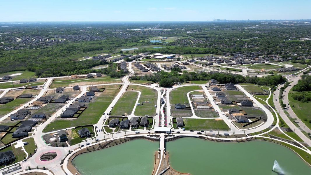 Aerial view of the Solterra Texas community in Mesquite, TX, showing layout and nearby surroundings (Image 14).