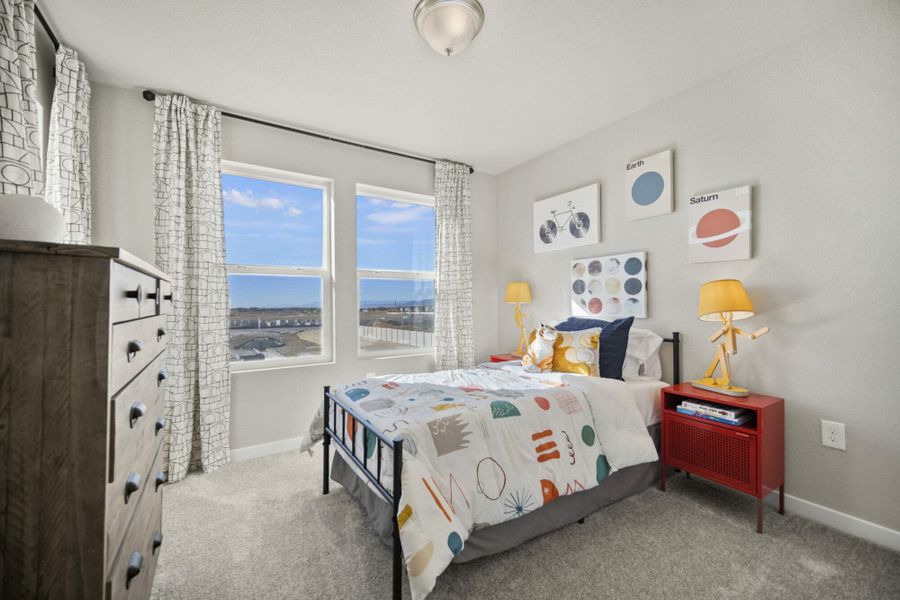 Furnished interior in a model home at Aspen Meadows – Townhomes in Colorado Springs (Image 12). Furnished interior in a model home at Aspen Meadows – Townhomes in Colorado Springs (Image 12).