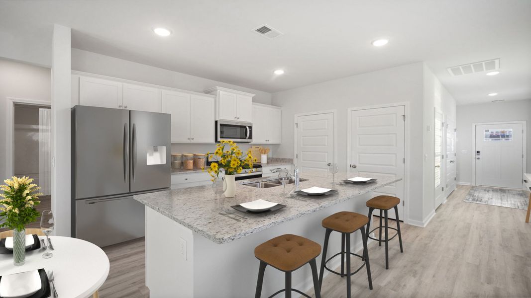 Furnished interior in a model home at Palm Ridge in Guyton (Image 16).