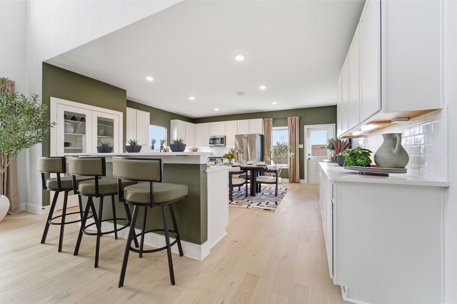 Furnished interior in a model home at Ashland in Angleton (Image 61).