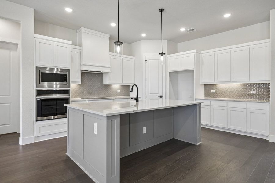 Furnished interior in a model home at Oak Creek Ranch in Midlothian (Image 7).