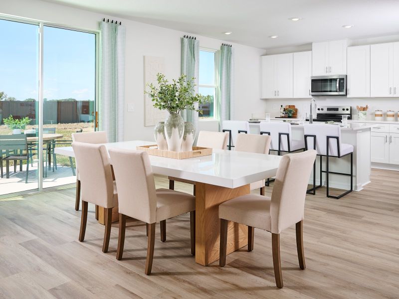 Furnished interior in a model home at Hilltop Vistas in Dade City (Image 4).