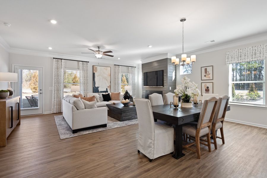 Furnished interior in a model home at Vandiver Creek in South Fulton (Image 20).