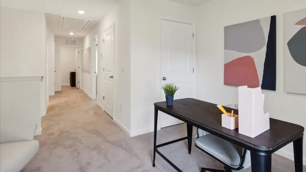 Furnished interior in a model home at Town Creek Crossing in Lenoir City (Image 19). Furnished interior in a model home at Town Creek Crossing in Lenoir City (Image 19).