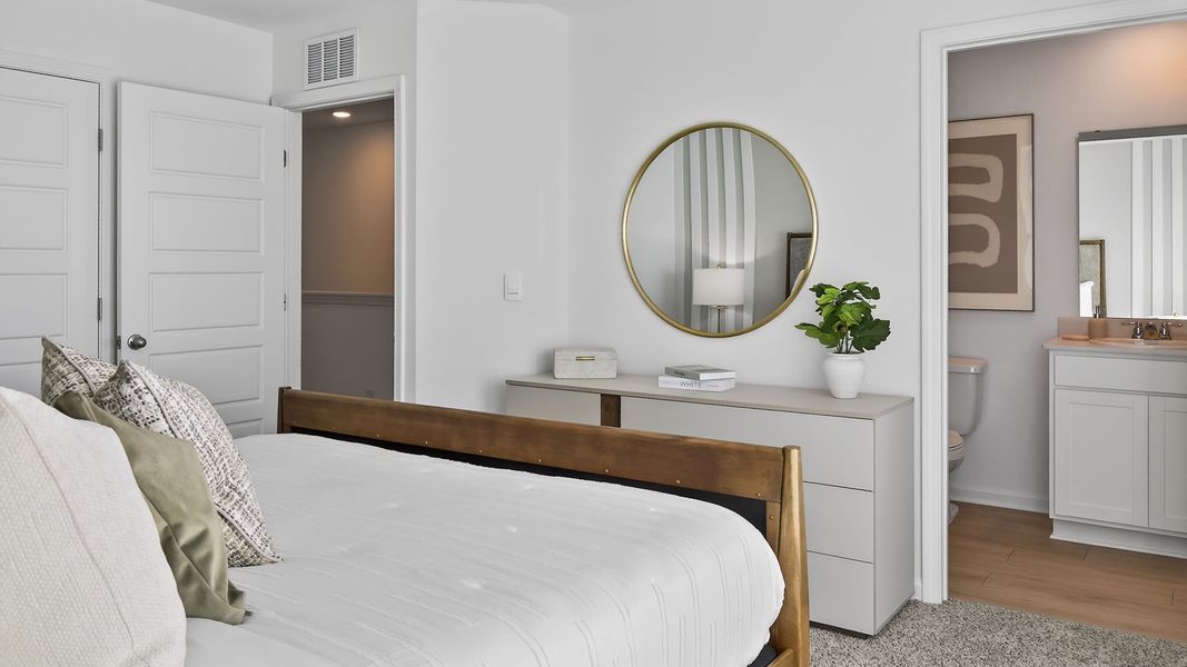 Furnished interior in a model home at Corsair in Middleburg (Image 27).