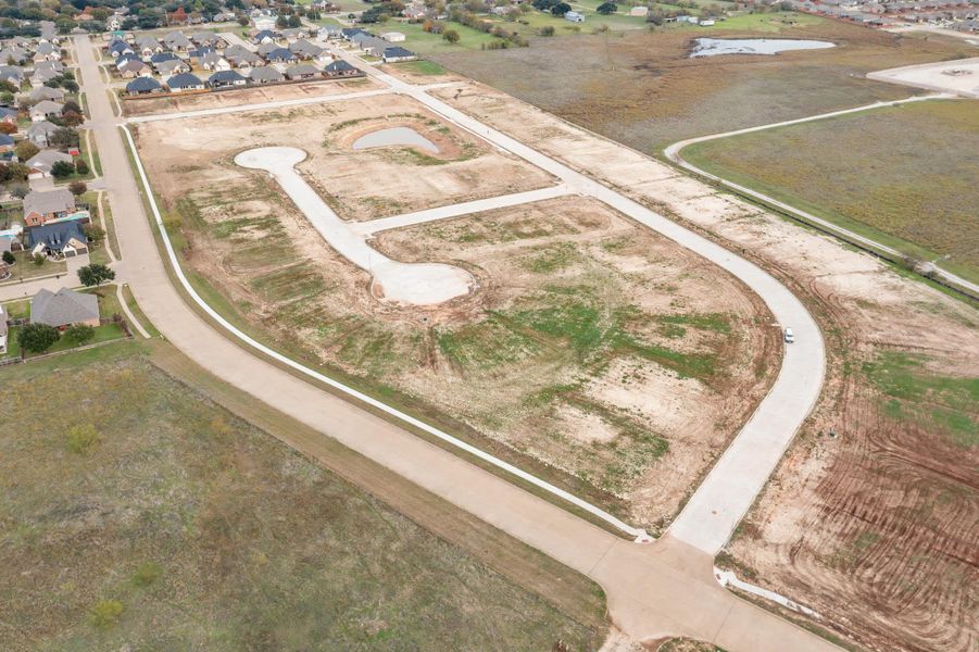 Aerial View | Belle Meadows in Cleburne, TX by Landsea Homes