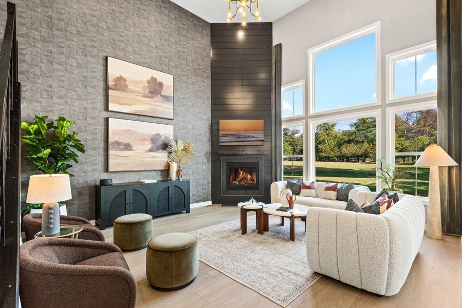 Furnished interior in a model home at Leeland Farms in Fuquay Varina (Image 28).
