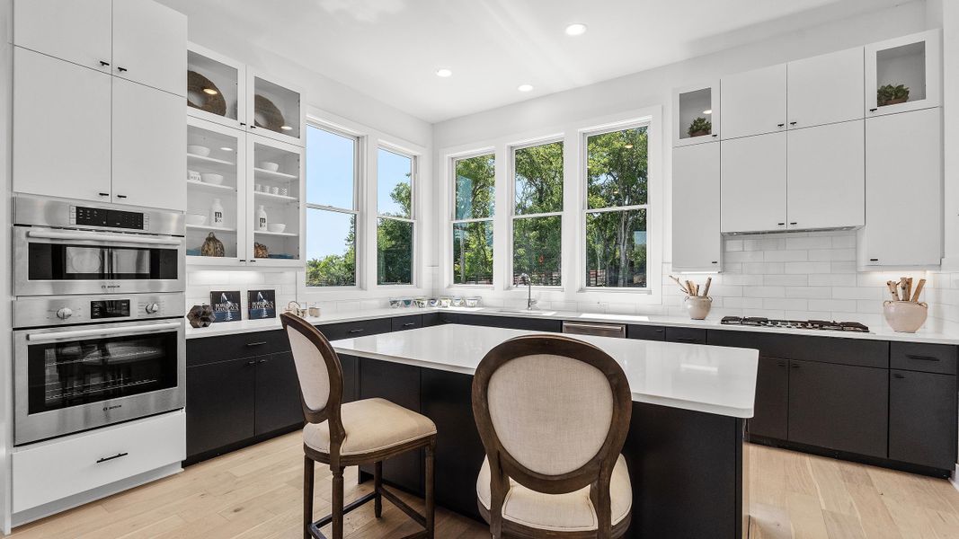 Furnished interior in a model home at The Park at Sunridge in Austin (Image 32).