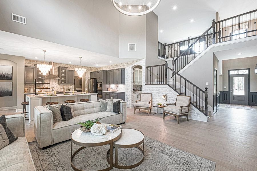 Furnished interior in a model home at Leeland Farms in Fuquay Varina (Image 25).