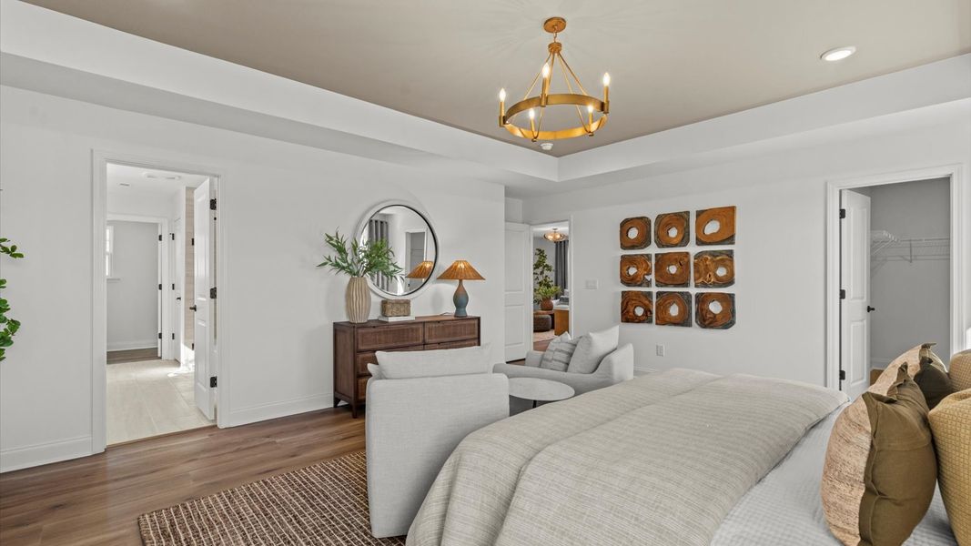 Furnished interior in a model home at Whispering Pines in Franklinton (Image 24).