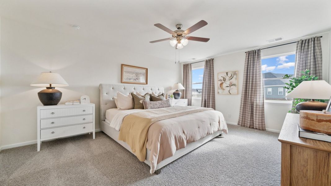 Furnished interior in a model home at Tooley Harbor in Elizabeth City (Image 17).