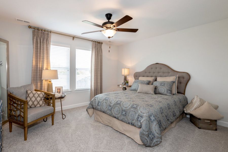 Furnished interior in a model home at The Gables in Moyock (Image 51).