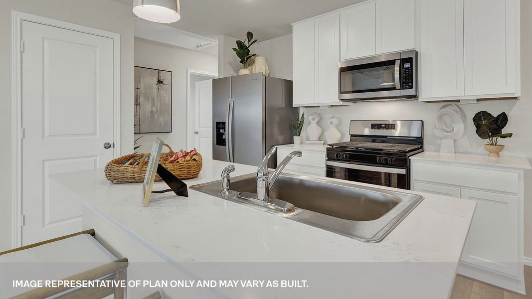 Furnished interior in a model home at Lantana in Lockhart (Image 5).