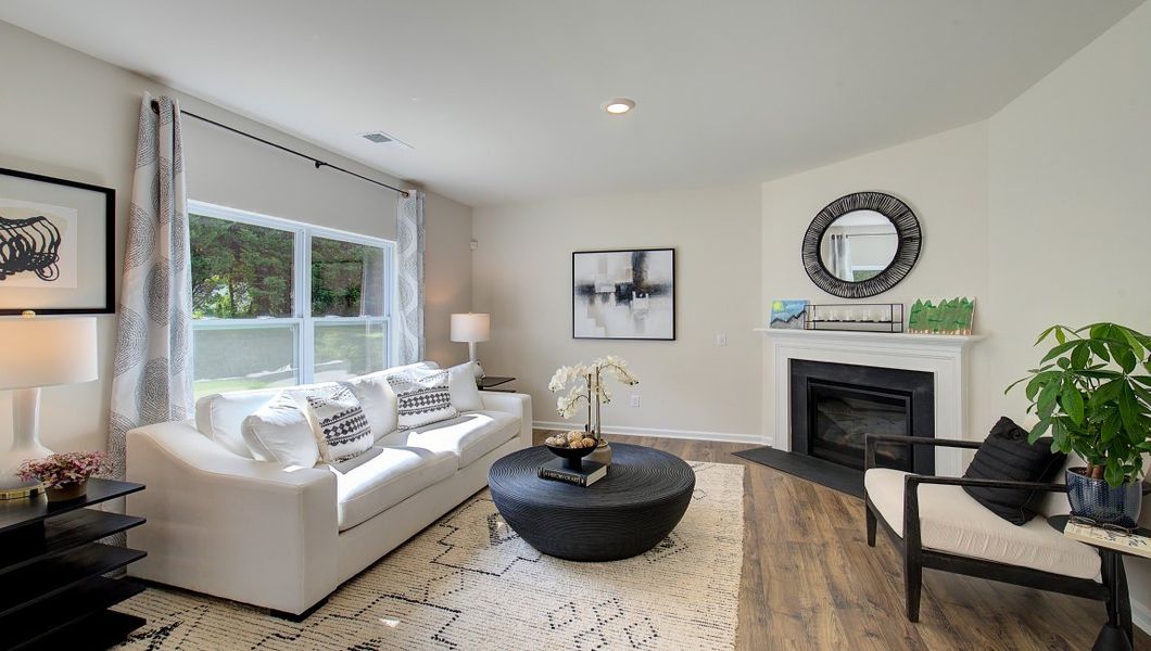 Furnished interior in a model home at Heritage Park in Fletcher (Image 15).
