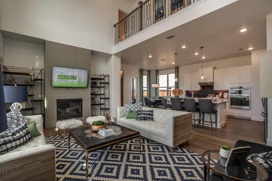 Furnished interior in a model home at Wildflower Ranch in Justin (Image 9).