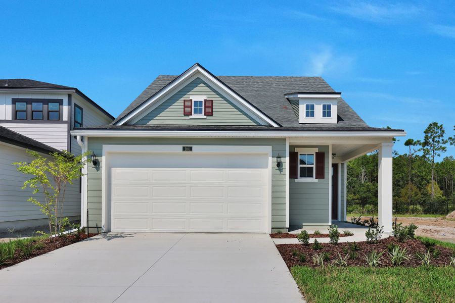 Front exterior of a home in the Mariposa at EverRange community, located in Jacksonville, FL (Image 5).