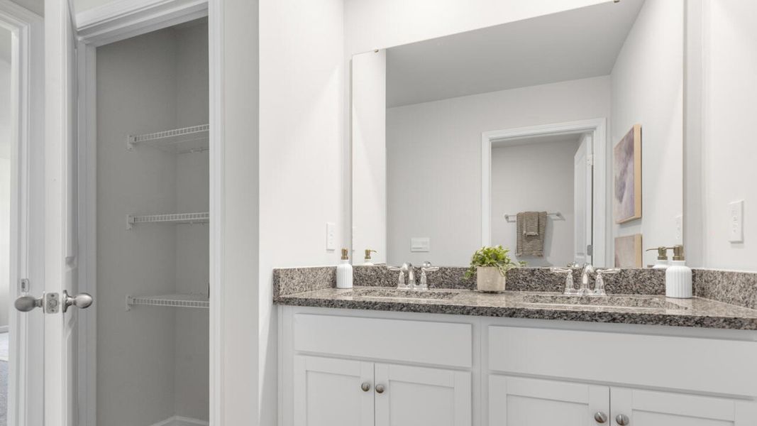 Furnished interior in a model home at Bella Point in Bolivia (Image 25). Furnished interior in a model home at Bella Point in Bolivia (Image 25).