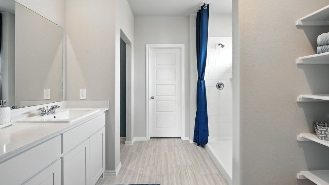 Furnished interior in a model home at Monarch at the Meadows in Denton (Image 18). Furnished interior in a model home at Monarch at the Meadows in Denton (Image 18).