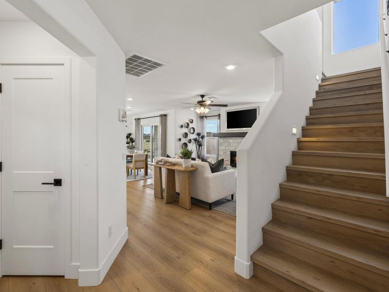 Furnished interior in a model home at South Ranch Southern Collection in Prescott (Image 9).