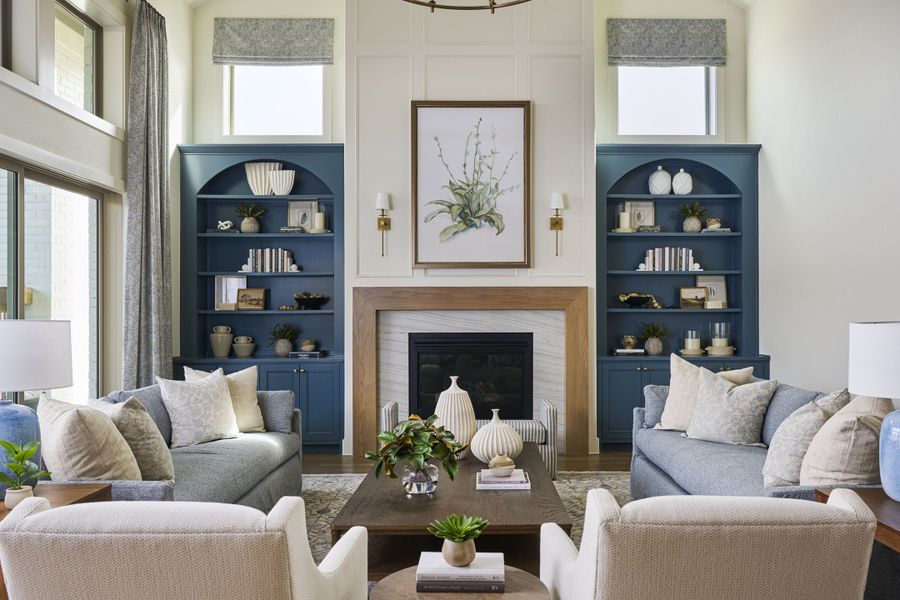 Furnished interior in a model home at Park Place - 80' Lots in Prosper (Image 9).