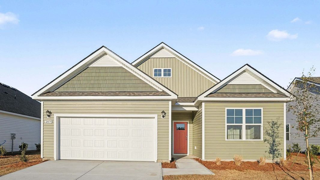 Front exterior of a home in the Preserve at Cypress Commons community, located in Conway, SC (Image 9).