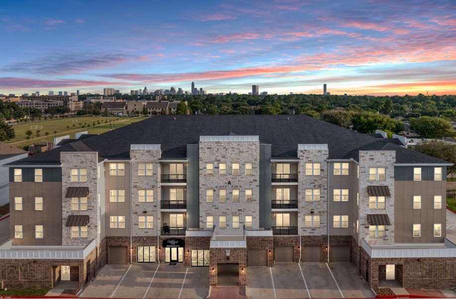 Condo located in Gatherings® at Westview, Houston, highlighting architectural design (Image 4). Condo located in Gatherings® at Westview, Houston, highlighting architectural design (Image 4).