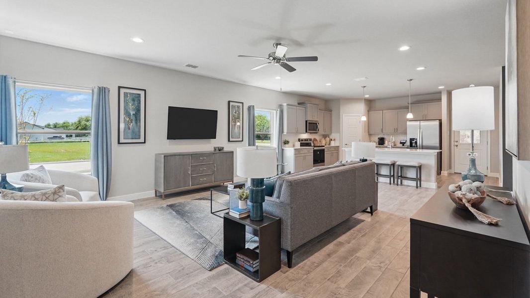 Furnished interior in a model home at Retta Estates in Mansfield (Image 15).