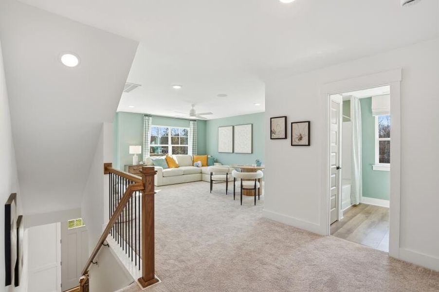 Furnished interior in a model home at Waterford Commons in Rock Hill (Image 47).