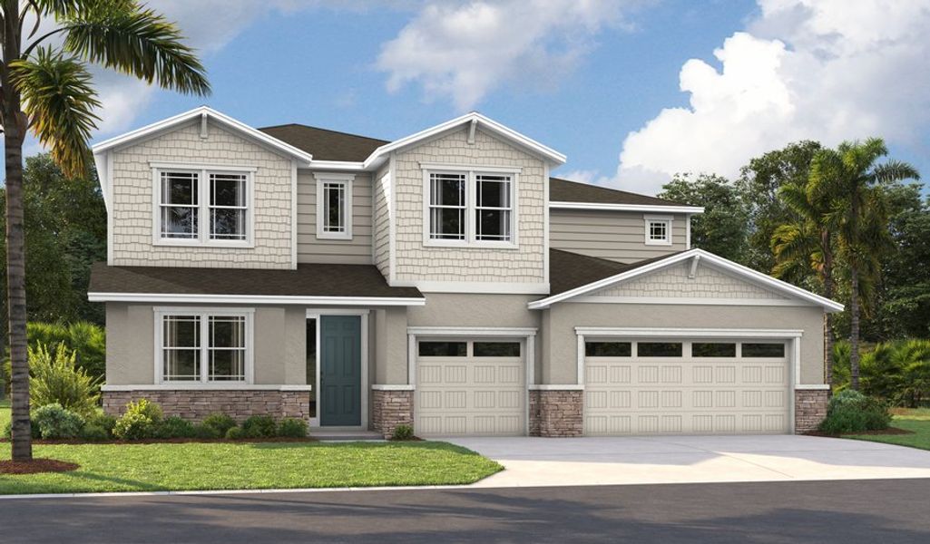 Front exterior of a home in the Bongard Estates community, located in Clermont, FL (Image 6).