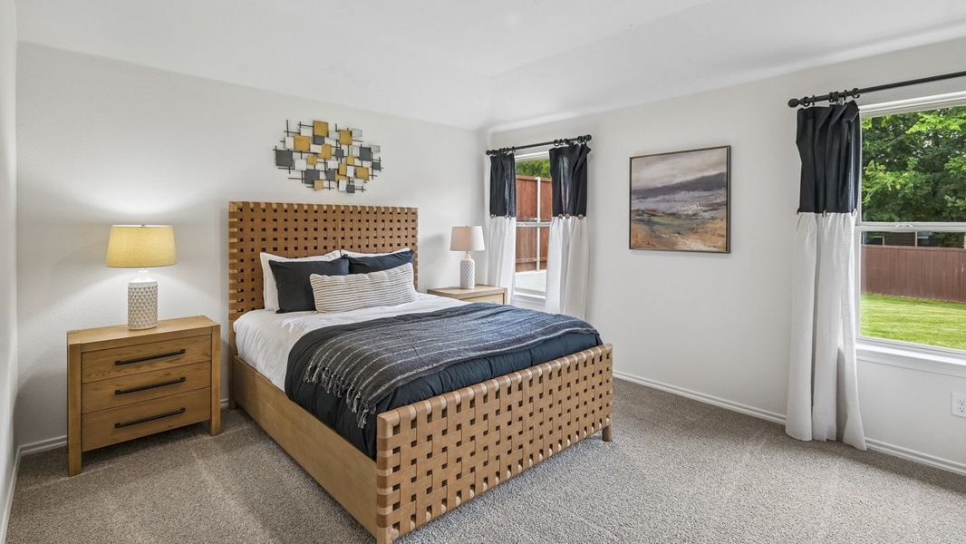Furnished interior in a model home at Three Oaks in Sherman (Image 22).