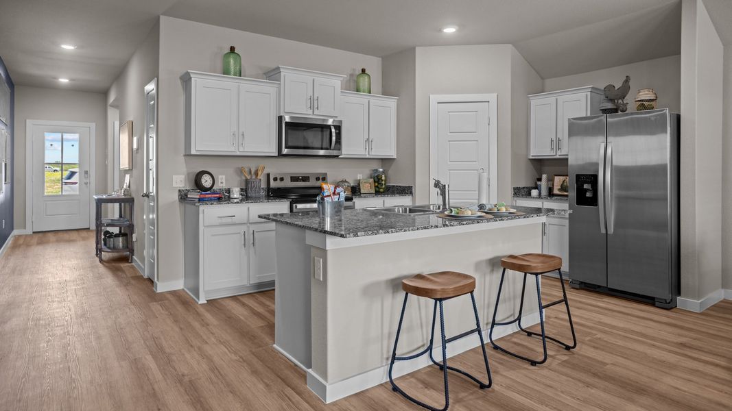 Furnished interior in a model home at Hampton Hills in Abilene (Image 5).