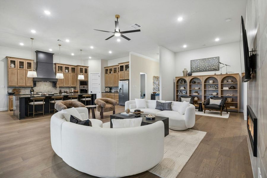 Furnished interior in a model home at Discovery Lakes in Rockwall (Image 5).