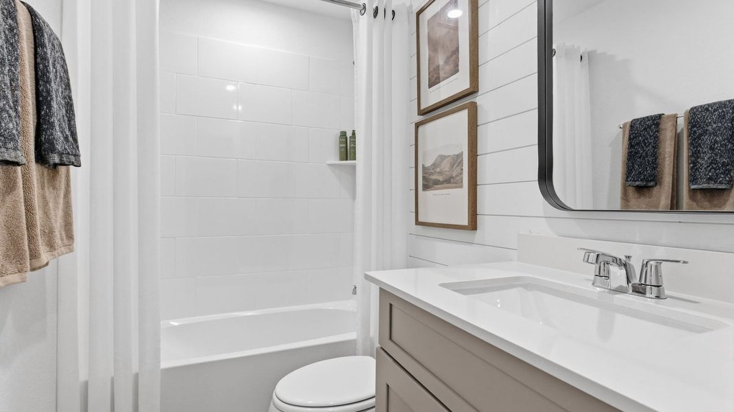 Furnished interior in a model home at Westland Ranch 50' Homesites in League City (Image 31).