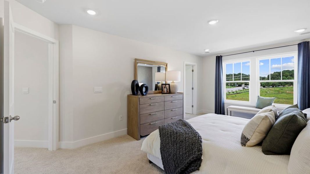Furnished interior in a model home at Ken's Crossing in Moore (Image 31).