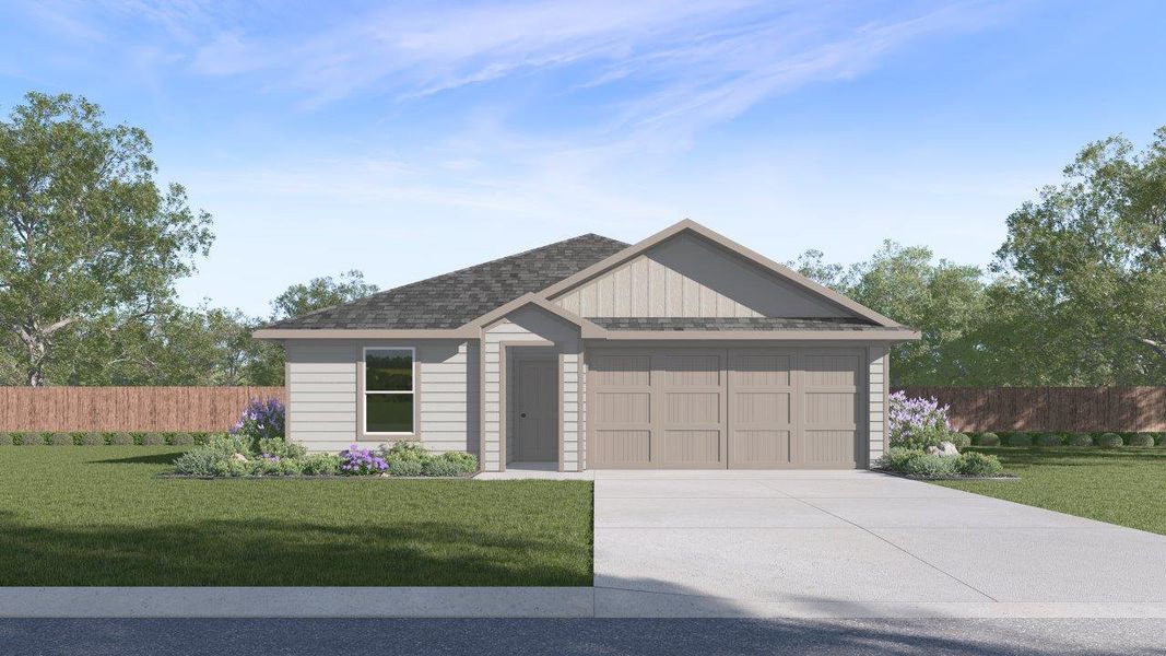 Front exterior of a home in the Whitetail Run community, located in Caldwell, TX (Image 3). Front exterior of a home in the Whitetail Run community, located in Caldwell, TX (Image 3).