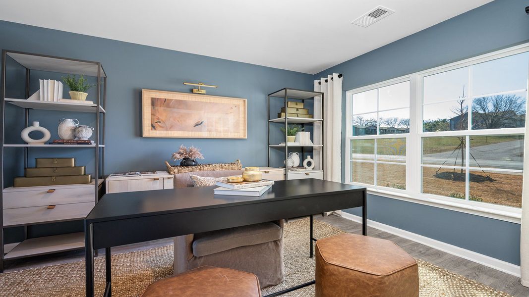 Furnished interior in a model home at Fiddlers Landing in Winston-Salem (Image 6).